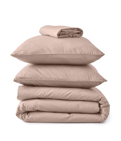Washed percale Nude pink