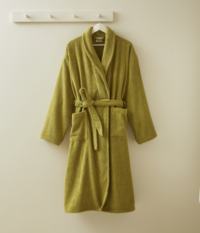 Olive green Unisex bathrobe RDV au pré