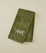 Léo khaki shower towel