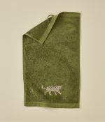 Léo khaki guest towel