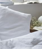 White duvet cover cotton gaze