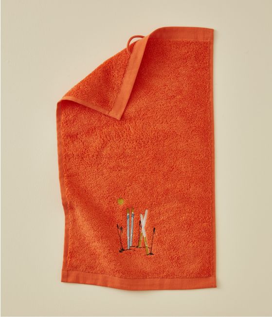 Passe-montagne red guest towel