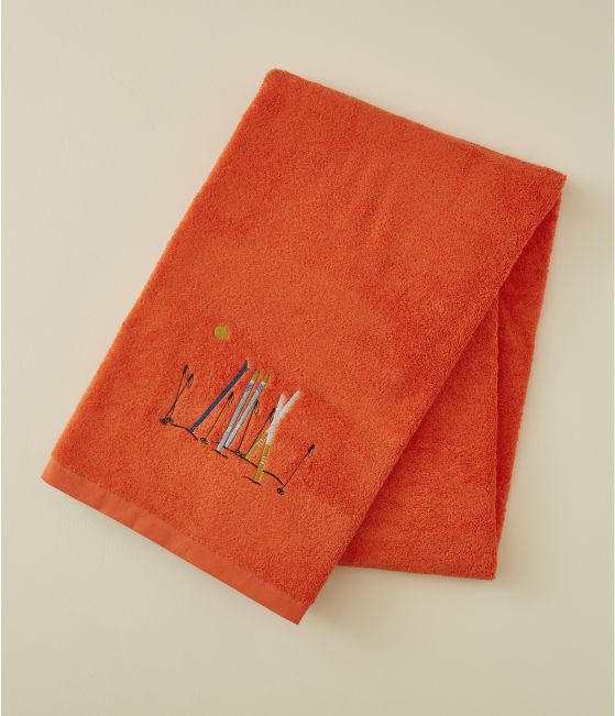 Passe-montagne red bath towel