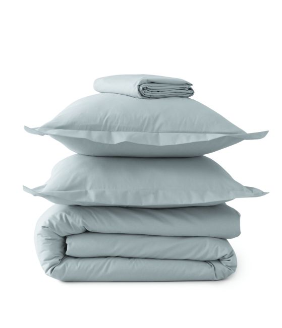 Bleu givré percale