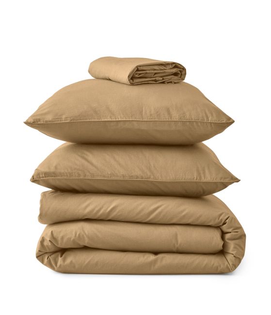 Washed percale Wax brown