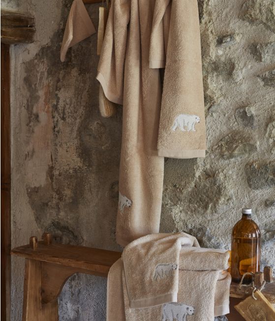 Spitzberg seed beige set of bath linen