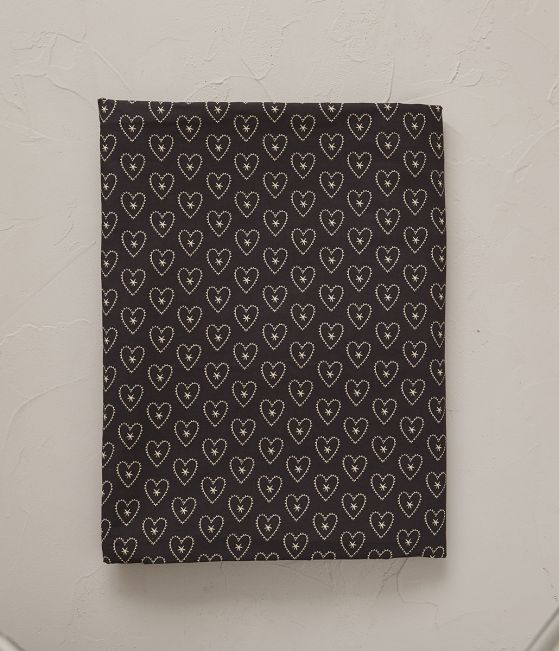 Black duvet cover Bonheur