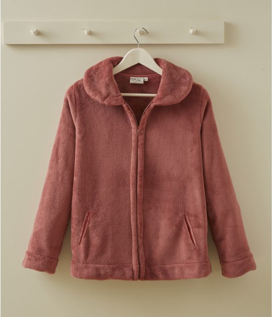 Women's pink sandalwood polar jacket