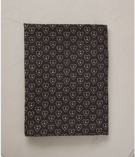 Black duvet cover Bonheur 160x210 cm