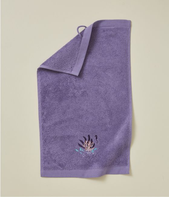 Fancy guest towel 30x50 Océan violet