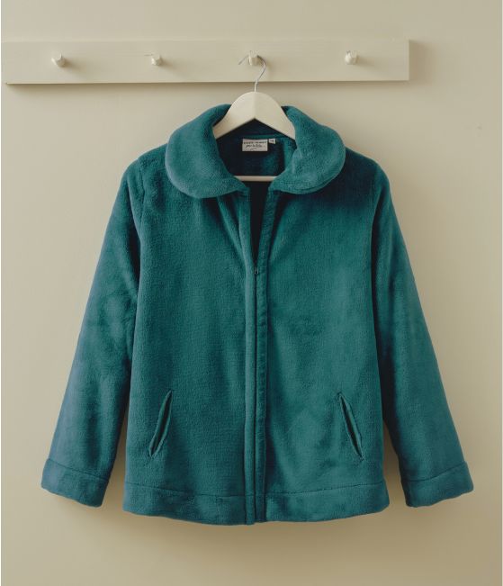 Women's petrol blue polar jacket