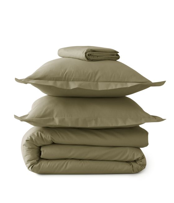 Avocado green set of bed linen