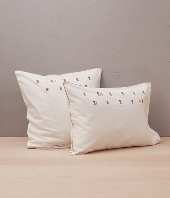 Embroidered pillowcase Bain de mer