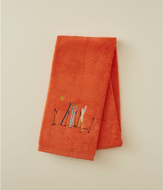 Passe-montagne red shower towel