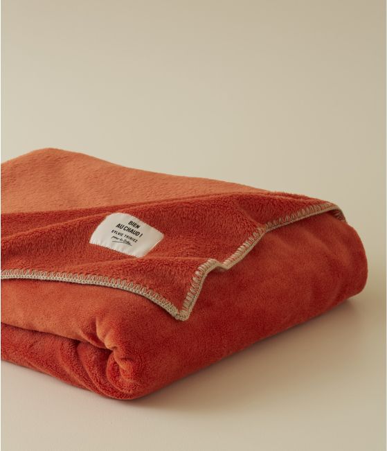 Bien au chaud burnished orange polar blanket