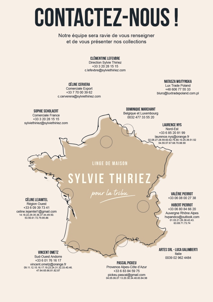 Sylvie Thiriez Carte contactez-nous