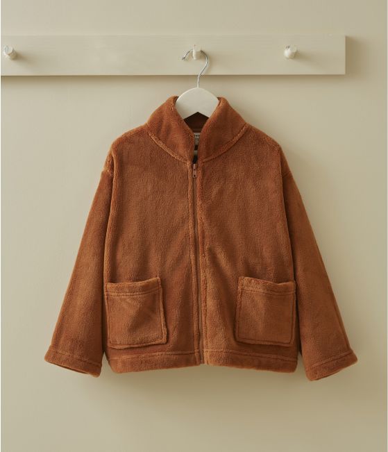 Veste polaire enfant caramel