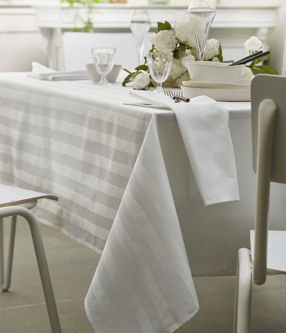 Linge de table Budapest gris perle