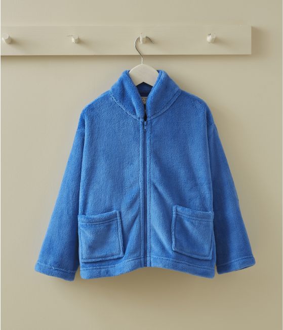 Veste polaire enfant bleu éléctrique