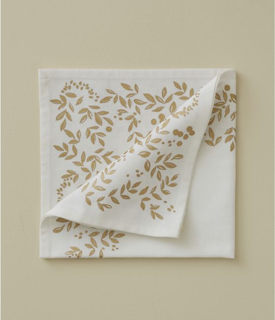 Serviette de table Lueur d'hiver mascarpone